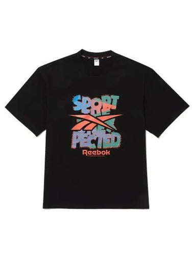 SPORTS THE UNEXPECTED T Shirt Black - REEBOK - BALAAN 1