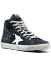 Francy Suede High Top Sneakers Navy - GOLDEN GOOSE - BALAAN 4