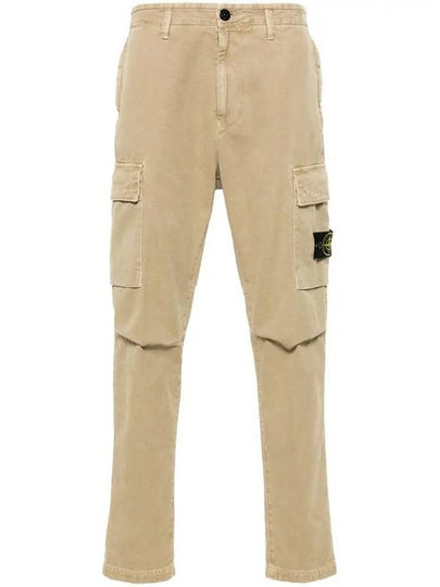 Compass Badge Cargo Straight Pants Beige - STONE ISLAND - BALAAN 2