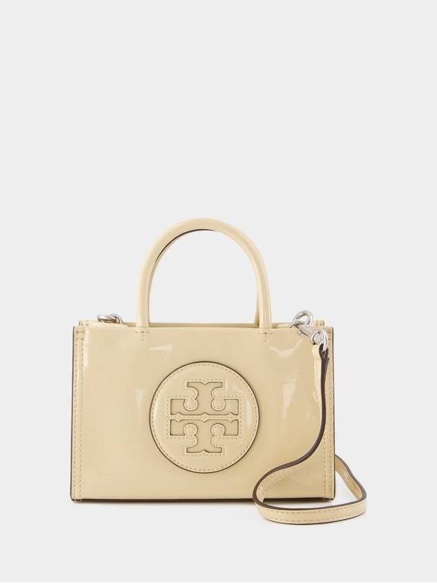 Ella Bio Patent Tote Bag Beige - TORY BURCH - BALAAN 2