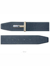 Men's T Logo Reversible Leather Belt Navy - TOM FORD - BALAAN 3