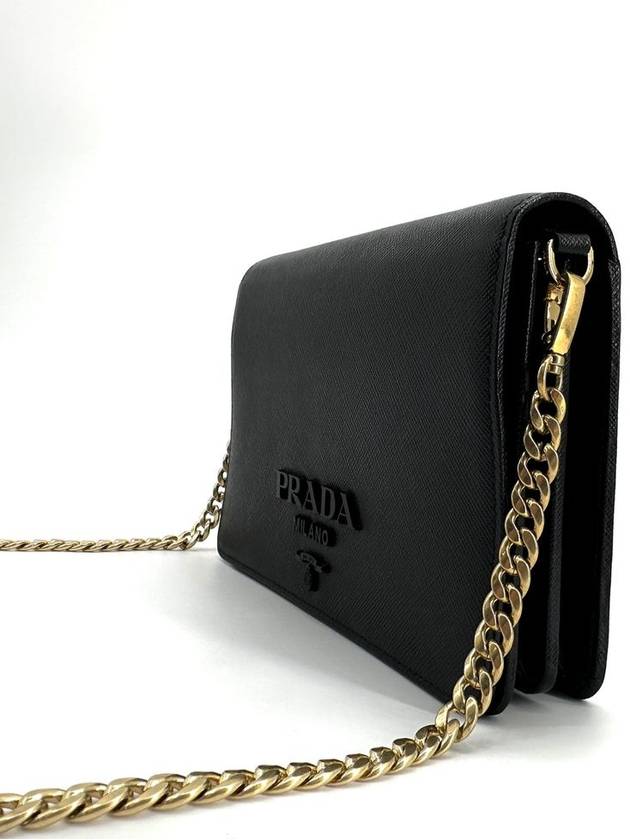 Saffiano Monochrome Chain Cross Bag 1BP012 - PRADA - BALAAN 4