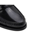 Pleated Leather Penny Loafers Black - THOM BROWNE - BALAAN 10