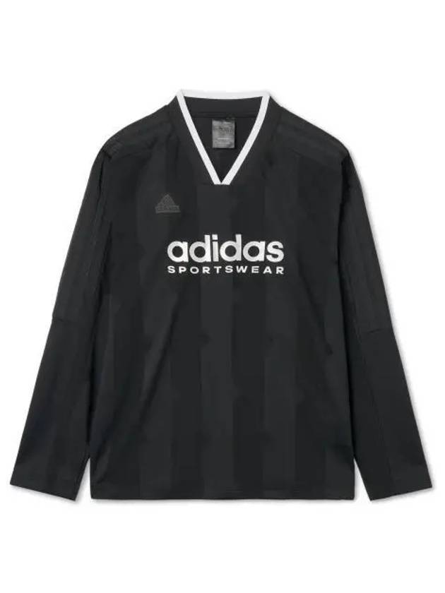 adidas Tee Lo Cut 3S Jacquard Long Sleeve Black IX3711 - ADIDAS - BALAAN 1