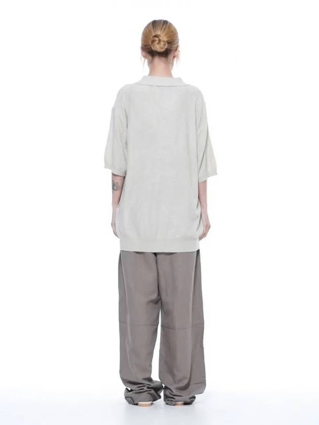 Women s BOCHK LG boucle open collar half knit light gray - CHANCE'S NOI - BALAAN 6