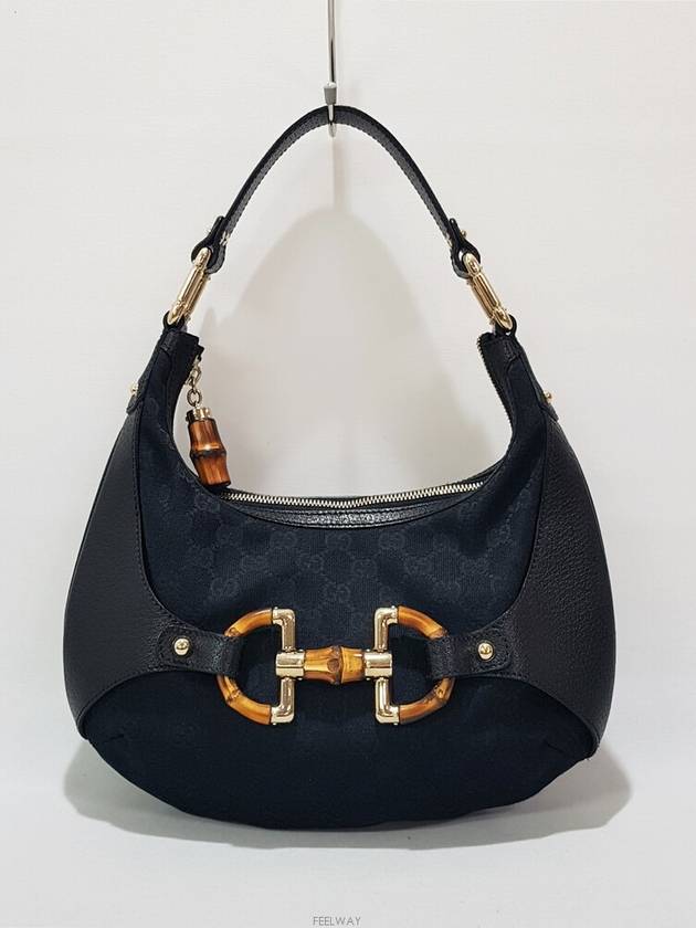 Amalfi Horsebit Bamboo Hobo Bag 154378 - GUCCI - BALAAN 1