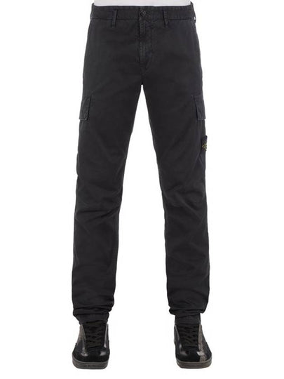 Wappen Patch Cargo Straight Pants Black - STONE ISLAND - BALAAN 2