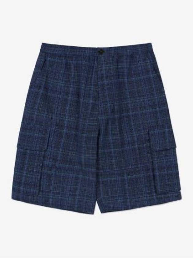 Check Cargo Shorts Navy - MARNI - BALAAN 2