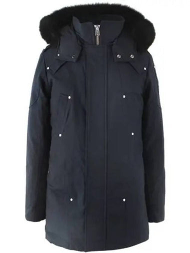 MK4661MP NAVY B 402 Steel Ring Banding Long Padding Parka Black Men s THD 271791 - MOOSE KNUCKLES - BALAAN 1