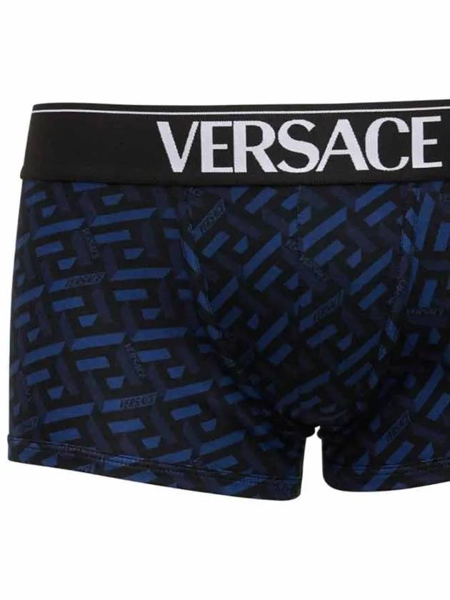 La Greca Logo Band Boxer Briefs Blue - VERSACE - BALAAN 3