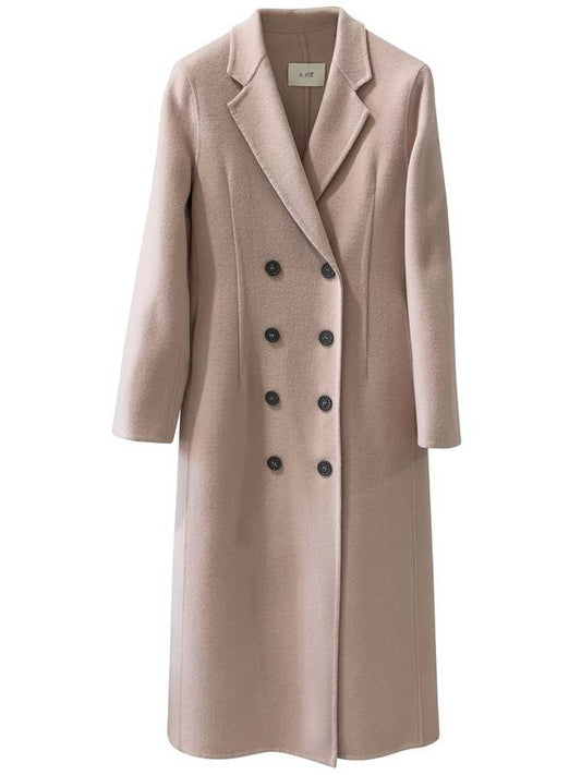 Handmade Classic double wool coat_Pink - ARIFF - BALAAN 1