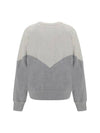 Houston Two-Tone Logo Cotton Sweatshirt Ecru Grey - ISABEL MARANT - BALAAN 3