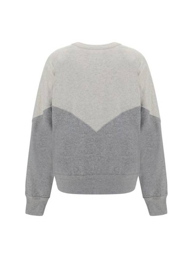 Houston Two-Tone Logo Cotton Sweatshirt Ecru Grey - ISABEL MARANT - BALAAN 3