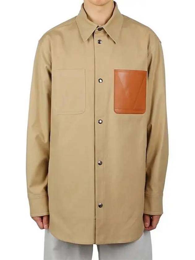 Cotton Long Sleeve Shirt Beige - VALENTINO - BALAAN 2