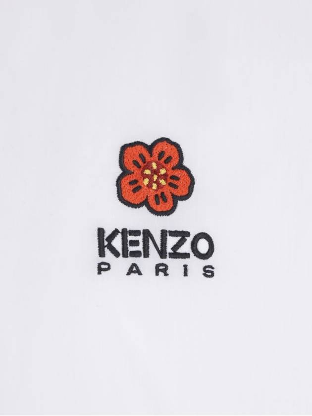 Boke Flower Crest Long Sleeve Shirt White - KENZO - BALAAN 4