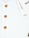 Logo Patch Polo Shirt White - MONCLER - BALAAN 6