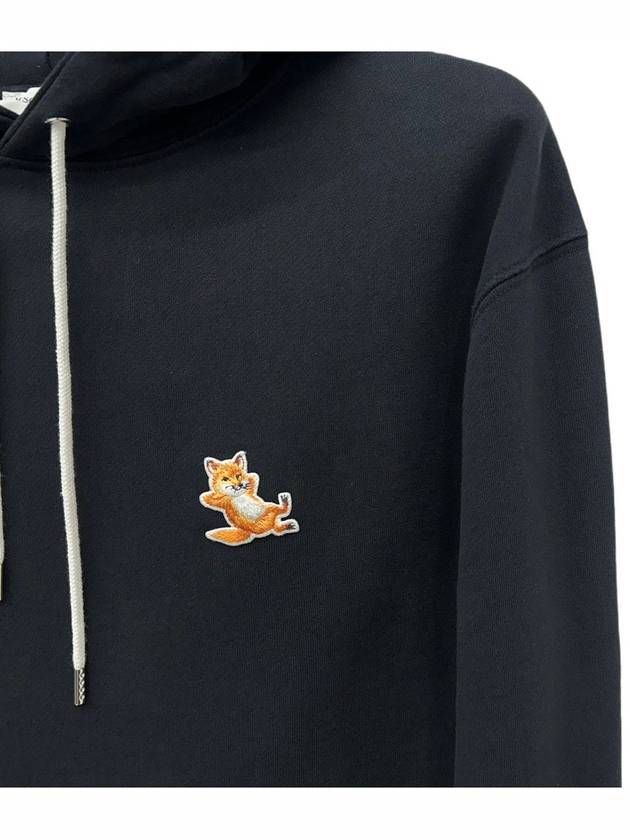 Chillax Fox Patch Classic Hoodie Black - MAISON KITSUNE - BALAAN 4