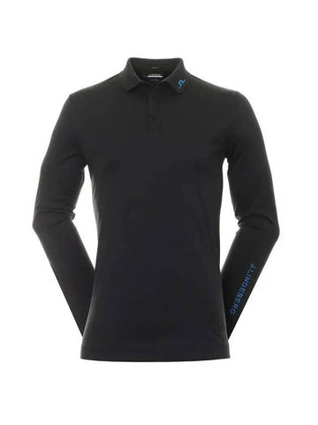 Men s Tour Tech LS Polo Long Sleeve T Shirt Black - J.LINDEBERG - BALAAN 1