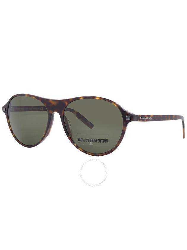 Ermenegildo Zegna Green Oval Ladies Sunglasses EZ0168 52N 58 - ERMENEGILDO ZEGNA - BALAAN 3