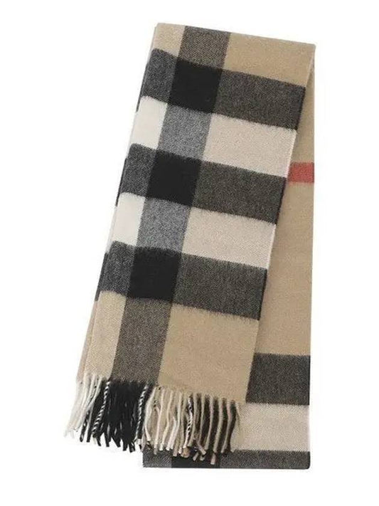 Classic Check Cashmere Muffler Beige - BURBERRY - BALAAN 2