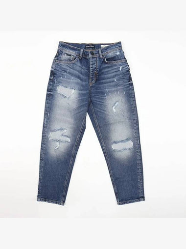 Loose fit damage crop boy jeans JN154 - IKALOOOK - BALAAN 1