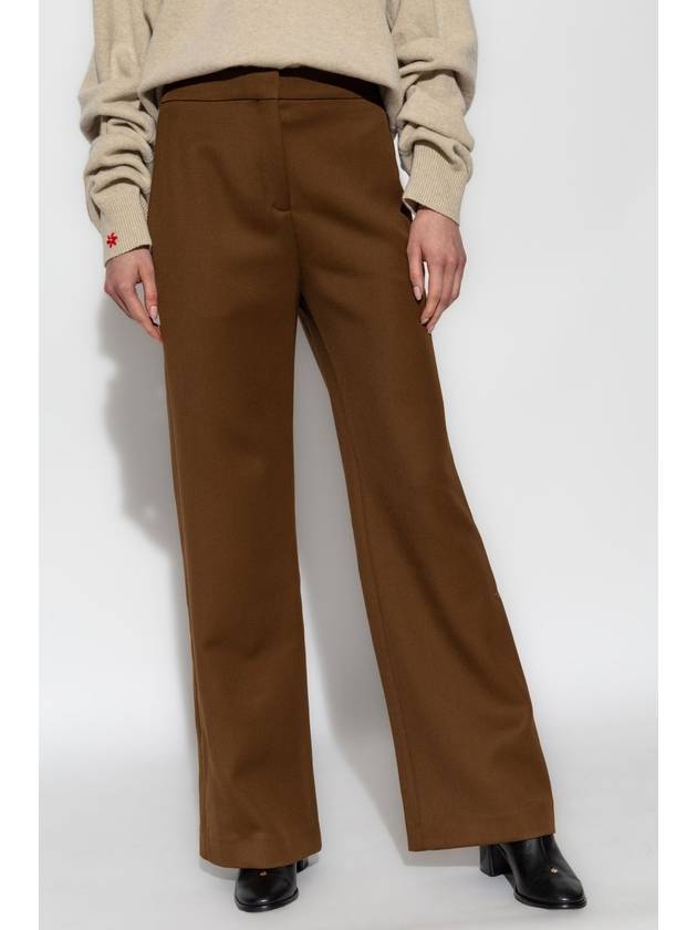 Tory Burch Wool Pants, Women's, Brown - TORY BURCH - BALAAN 3