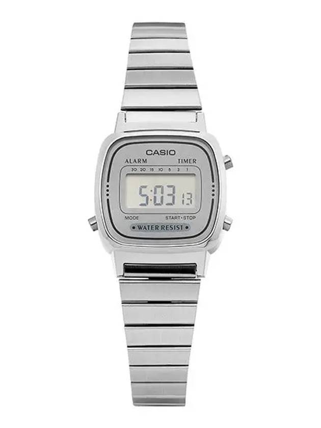 LA670WA 7DF Digital Square Vintage Retro Women s Metal Watch - CASIO - BALAAN 3