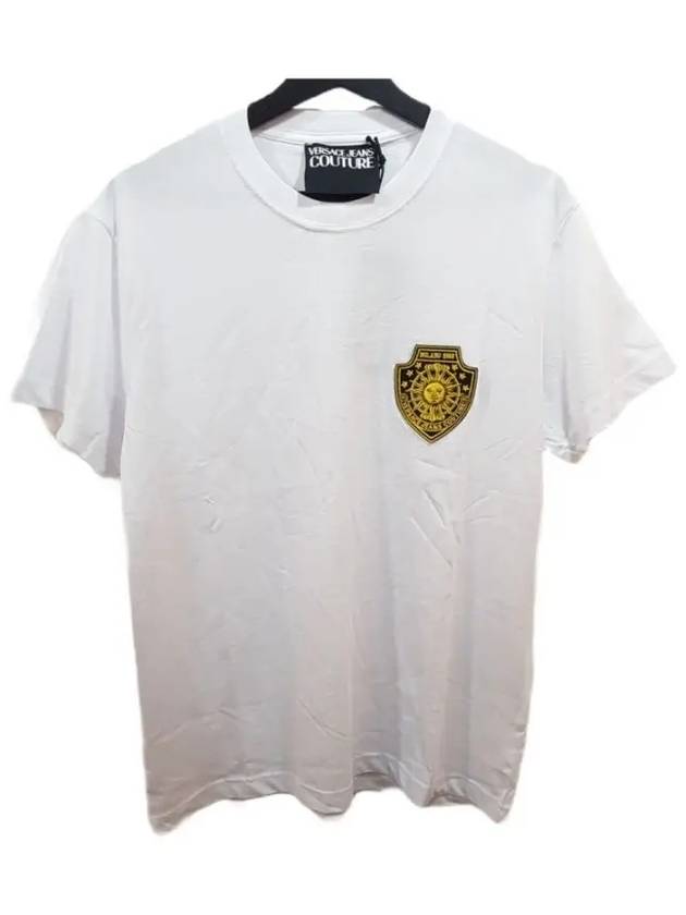 Jeans Garland Sun Logo Short Sleeve T-Shirt White - VERSACE - BALAAN 2