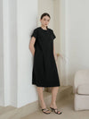 black dart detail dress - YOUNESS - BALAAN 1