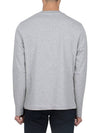 Chain Stitch Heart Logo Long Sleeve T-Shirt Grey - AMI - BALAAN 5