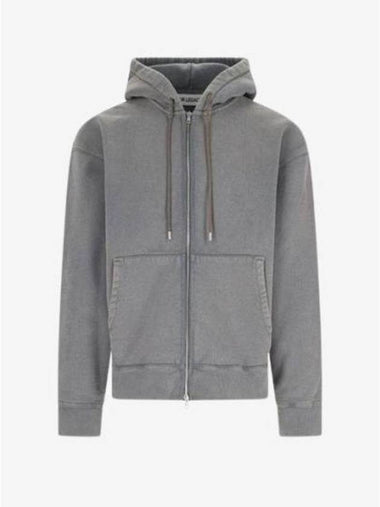 Mischief Old Dye Hefty Fleece Zip-Up Hoodie Grey - OUR LEGACY - BALAAN 1