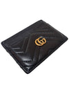 Women s 443127 GG Marmont Matelasse black gold card wallet - GUCCI - BALAAN 3