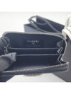 Boy zipper caviar card wallet black silver A80602 - CHANEL - BALAAN 6