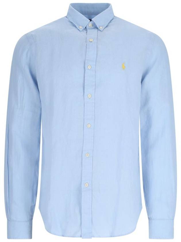 Long Sleeve Shirt 710829443 029 BLUE - POLO RALPH LAUREN - BALAAN 2