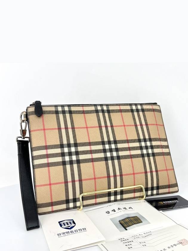 classic check clutch bag - BURBERRY - BALAAN 3