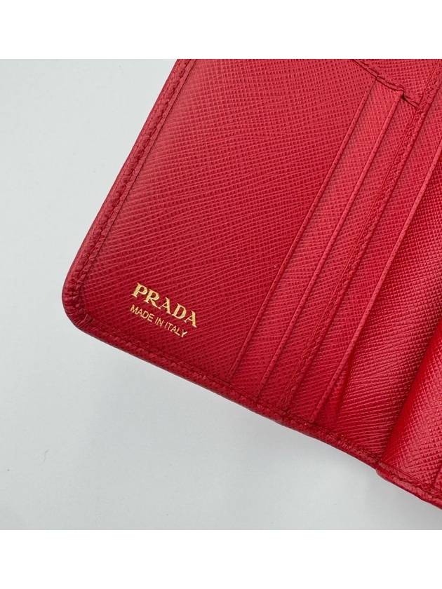 Saffiano Half Wallet Red 1ML225 - PRADA - BALAAN 6