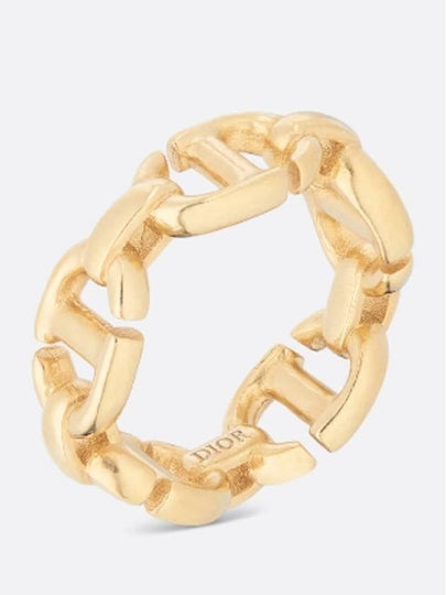 CD Navy Metal Ring Gold - DIOR - BALAAN 2