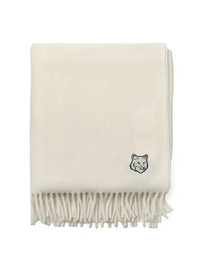 Wool Fox Head Muffler Ivory - MAISON KITSUNE - BALAAN 2