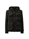 Chrome-R Goggle Utility Hooded Jacket Black - CP COMPANY - BALAAN 2