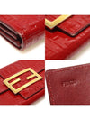 8M0021 Red Patent FF Logo Zucchino Long Wallet - FENDI - BALAAN 7