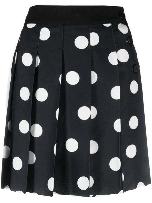 polka dot pleated mini skirt - MSGM - BALAAN 1