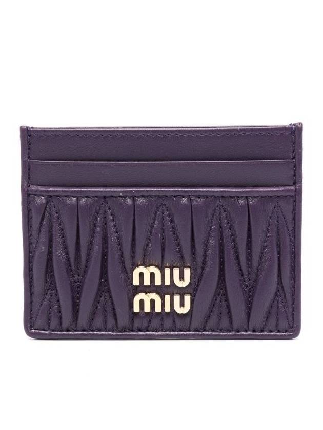 matelassé logo-plaque card holder - MIU MIU - BALAAN 1