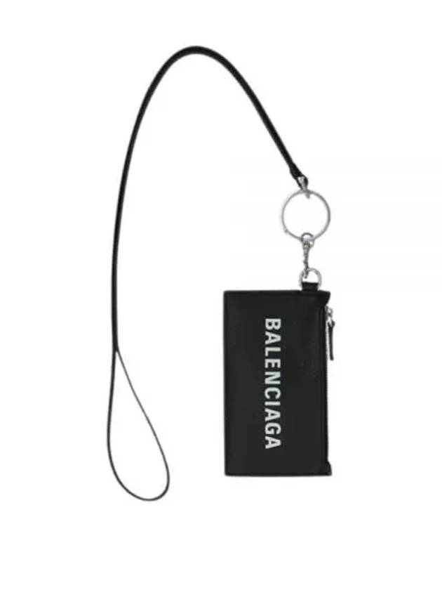 Cash Keyring Card Case Black Silver - BALENCIAGA - BALAAN 2