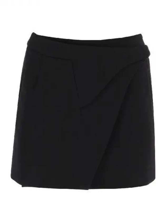 Wrap Wool Mini Skirt 270290 - WARDROBE.NYC - BALAAN 1