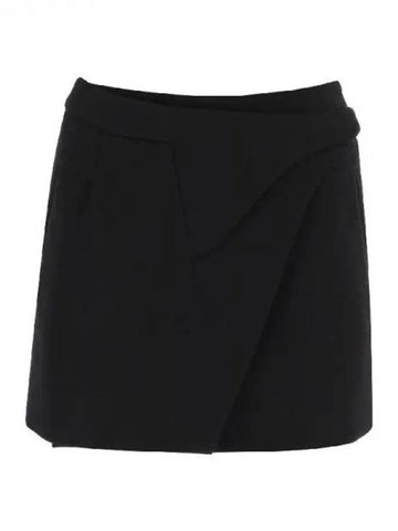 Wrap Wool Mini Skirt 270290 - WARDROBE.NYC - BALAAN 1