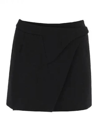 Wrap wool mini skirt 270846 - WARDROBE.NYC - BALAAN 1