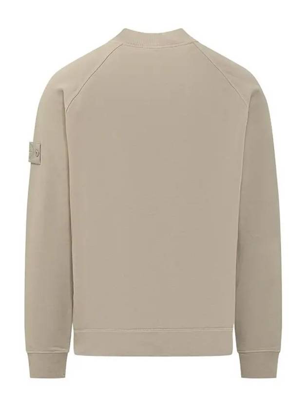 Logo Patch Stretch Cotton Hoodie Beige - STONE ISLAND - BALAAN 3