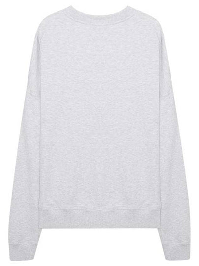 Neon Box Logo Cotton Sweatshirt Light Grey - MSGM - BALAAN 2