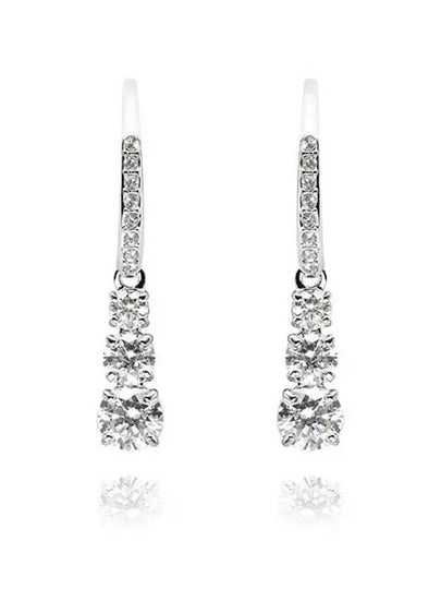 Stilla Attract Crystal Hoop Earrings Silver - SWAROVSKI - BALAAN 2