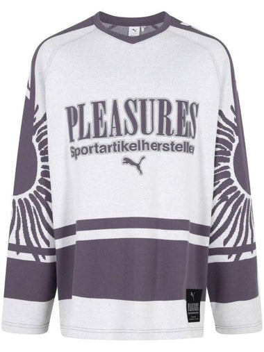 Pleasures Hockey Jersey Long Sleeve T-Shirt Purple - PUMA - BALAAN 1